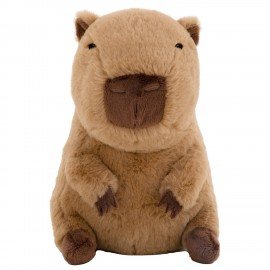 Игрушка мягкая Капибара, 20 см, цвет коричневый, WOOZOO (ВУЗУ), 666802