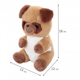 Игрушка мягкая Собачка, 18 см, ассорти 8 дизайнов, WOOZOO (ВУЗУ), 666807
