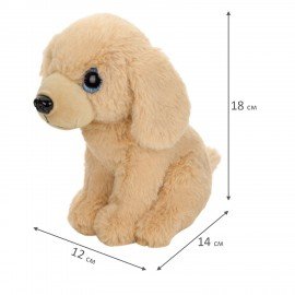Игрушка мягкая Собачка, 18 см, ассорти 3 дизайна, WOOZOO (ВУЗУ), 666808
