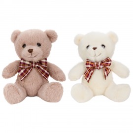 Игрушка мягкая Мишка с бантиком, 17 см, ассорти 2 цвета, WOOZOO (ВУЗУ), 666813