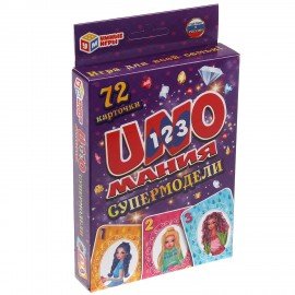 Игра настольная Уномания, 70-72 карточки, АССОРТИ, Умные игры