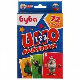 Игра настольная Уномания, 70-72 карточки, АССОРТИ, Умные игры