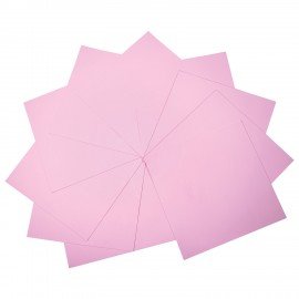 Пористая резина/фоамиран 50х50см 2 мм, НАБОР, 10 листов, розовый, ОСТРОВ СОКРОВИЩ, 666968