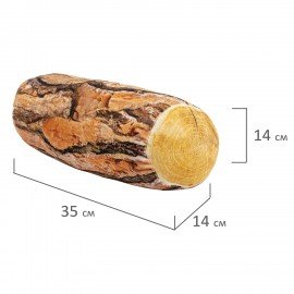 Игрушка мягкая "ПОЛЕНО", ткань Вельбоа, ассорти, 2 вида, 35х14 см, WOOZOO (ВУЗУ), 666977