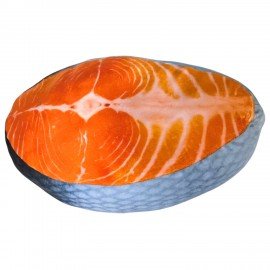 Игрушка мягкая "СТЕЙК ЛОСОСЯ", ткань Вельбоа, 32х22 см, WOOZOO (ВУЗУ), 666981