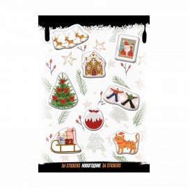 Наклейки объемные эпоксидные на телефон "Страшный зайка", АССОРТИ, NALEPKING