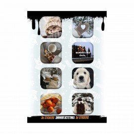 Наклейки объемные эпоксидные на телефон "Страшный зайка", АССОРТИ, NALEPKING