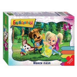 Пазл картонный 30 элементов, "МАКСИ-ПАЗЛЫ", АССОРТИ, поле 27 х18 см