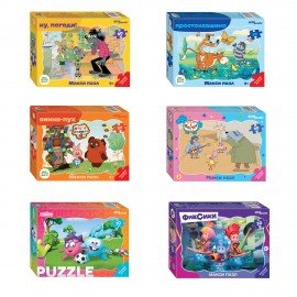 Пазл картонный 30 элементов, "МАКСИ-ПАЗЛЫ", АССОРТИ, поле 27 х18 см