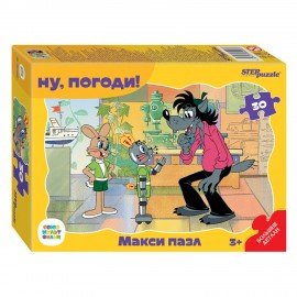 Пазл картонный 30 элементов, "МАКСИ-ПАЗЛЫ", АССОРТИ, поле 27 х18 см