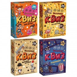 Игра настольная "КВИЗ 500 вопросов", АССОРТИ, Нескучные игры