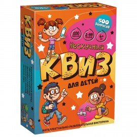 Игра настольная "КВИЗ 500 вопросов", АССОРТИ, Нескучные игры