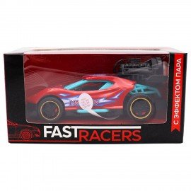 Машинка металлическая СВЕТ, ЗВУК, ПАР, 14 см, АССОРТИ, Funky Toys