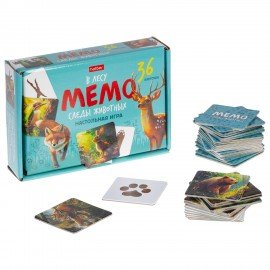 Игра настольная МЕМО 36 карточек, АССОРТИ, HATBER, 36ИнМ