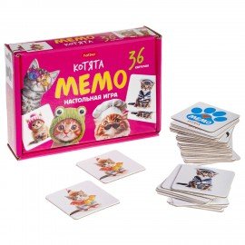 Игра настольная МЕМО 36 карточек, АССОРТИ, HATBER, 36ИнМ
