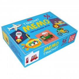 Игра настольная МЕМО 36 карточек, АССОРТИ, HATBER, 36ИнМ