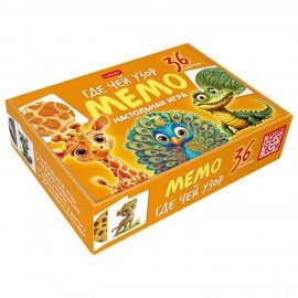 Игра настольная МЕМО 36 карточек, АССОРТИ, HATBER, 36ИнМ