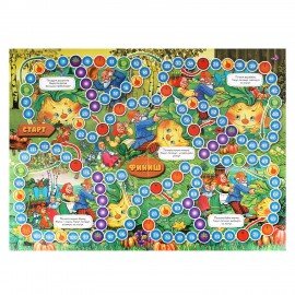 Игра - ходилка настольная, ЛИЦЕНЗИОННЫЕ СЮЖЕТЫ, ассорти, 217х330х27мм, УМНЫЕ ИГРЫ