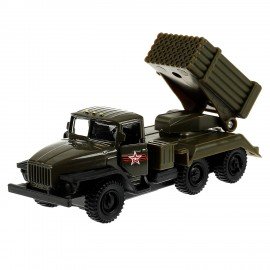 Машина металлическая коллекционная ВОЕННАЯ ТЕХНИКА ассорти, длина 12-15 см, инерционная, ТЕХНОПАРК