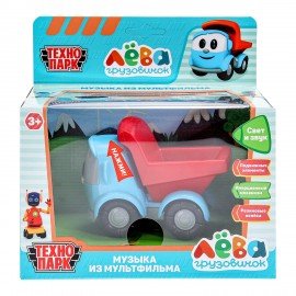 Машина металлическая, ГРУЗОВИЧОК ЛЁВА, длина 11 см инерц, свет-звук, ТЕХНОПАРК, LEVA-11SL-BU-SG