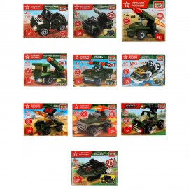 Конструктор пластиковый АРМИЯ РОССИИ, 20 - 29 деталей, ассорти, ГОРОД МАСТЕРОВ