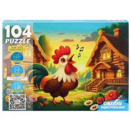 Пазл картонный ОЖИВИ МУЛЬТФИЛЬМ 35/60/104 элементов АССОРТИ, 230х330мм, РК