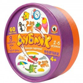 Игра настольная ДУБЛИК, 60 карточек, АССОРТИ, Русский стиль