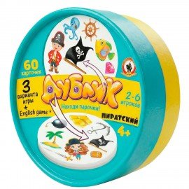 Игра настольная ДУБЛИК, 60 карточек, АССОРТИ, Русский стиль