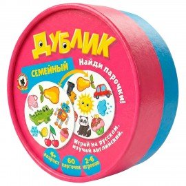Игра настольная ДУБЛИК, 60 карточек, АССОРТИ, Русский стиль