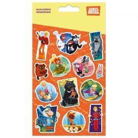 Наклейки объемные 11х20 см, СОЮЗМУЛЬТФИЛЬМ, АССОРТИ