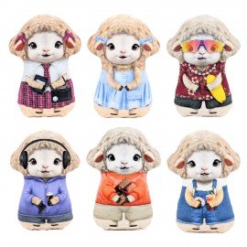 Игрушка мягкая "ОВЕЧКА В КОСТЮМЕ", 20 см, ассорти, 6 видов, WOOZOO (ВУЗУ), 667810