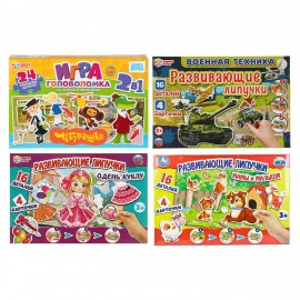 Игра развивающая с липучками, АССОРТИ, УМНЫЕ ИГРЫ