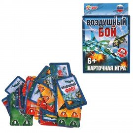 Игра настольная карточная Воздушный бой, 138х170х40мм, УМНЫЕ ИГРЫ, 21536, 4680107921536