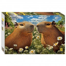 Пазл картонный 500 элементов, АССОРТИ, поле 50х34,5 см, STEP PUZZLE
