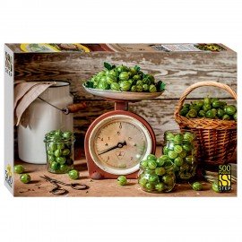 Пазл картонный 500 элементов, АССОРТИ, поле 50х34,5 см, STEP PUZZLE