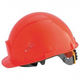 Каска защитная РОСОМЗ СОМЗ-55 Визион Rapid, храповый механизм регулировки, текстильное оголовье, КРАСНАЯ, 78716