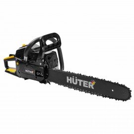 Бензопила HUTER BS-52, 2800 Вт, 3800 об/мин, длина шины 50 см, объем двигателя 52 см3, 3,8 л.с., 70/6/3
