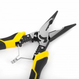 Длинногубцы многофункциональные 12 в 1, 220мм, CR-V - хромванадиевая сталь, ГРАНДМАСТЕР, LNP-220, 671254