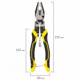 Плоскогубцы многофункциональные 14 в 1, 217мм, CR-V - хромванадиевая сталь, ГРАНДМАСТЕР, PL-217, 671255