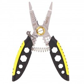 Плоскогубцы многофункциональные 25 в 1, 185 мм, нержавеющая сталь AISI420, ГРАНДМАСТЕР, PL-185, 671262