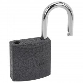 Замок навесной чугунный "Стандарт", ширина 25 мм, английский, 2 ключа, ГРАНДМАСТЕР, 671289