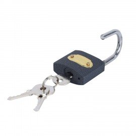 Замок навесной чугунный "Стандарт", ширина 32 мм, английский, 3 ключа, ГРАНДМАСТЕР, 671290