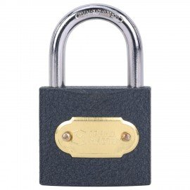 Замок навесной чугунный "Стандарт", ширина 38 мм, английский, 3 ключа, ГРАНДМАСТЕР, 671291