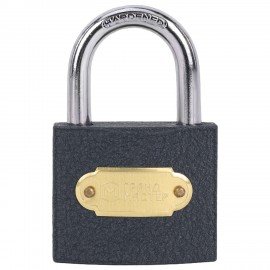 Замок навесной чугунный "Стандарт", ширина 50 мм, английский, 3 ключа, ГРАНДМАСТЕР, 671292