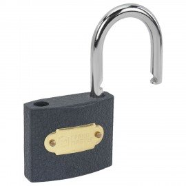 Замок навесной чугунный "Стандарт", ширина 50 мм, английский, 3 ключа, ГРАНДМАСТЕР, 671292
