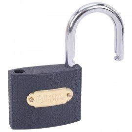 Замок навесной чугунный "Стандарт", ширина 63 мм, английский, 3 ключа, ГРАНДМАСТЕР, 671293