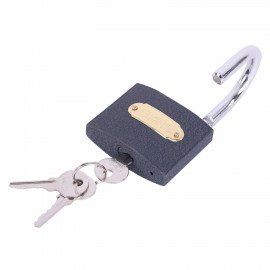 Замок навесной чугунный "Стандарт", ширина 63 мм, английский, 3 ключа, ГРАНДМАСТЕР, 671293