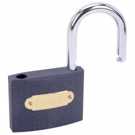 Замок навесной чугунный "Стандарт", ширина 75 мм, английский, 3 ключа, ГРАНДМАСТЕР, 671294