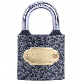 Замок навесной чугунный "Влагонепроницаемый", ширина 32 мм, полимерное покрытие, английский, 3 ключа, RABBITEX, 671295