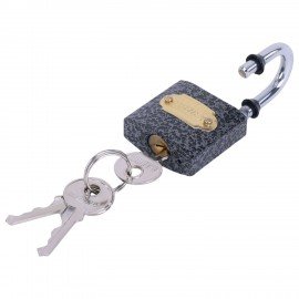 Замок навесной чугунный "Влагонепроницаемый", ширина 32 мм, полимерное покрытие, английский, 3 ключа, RABBITEX, 671295